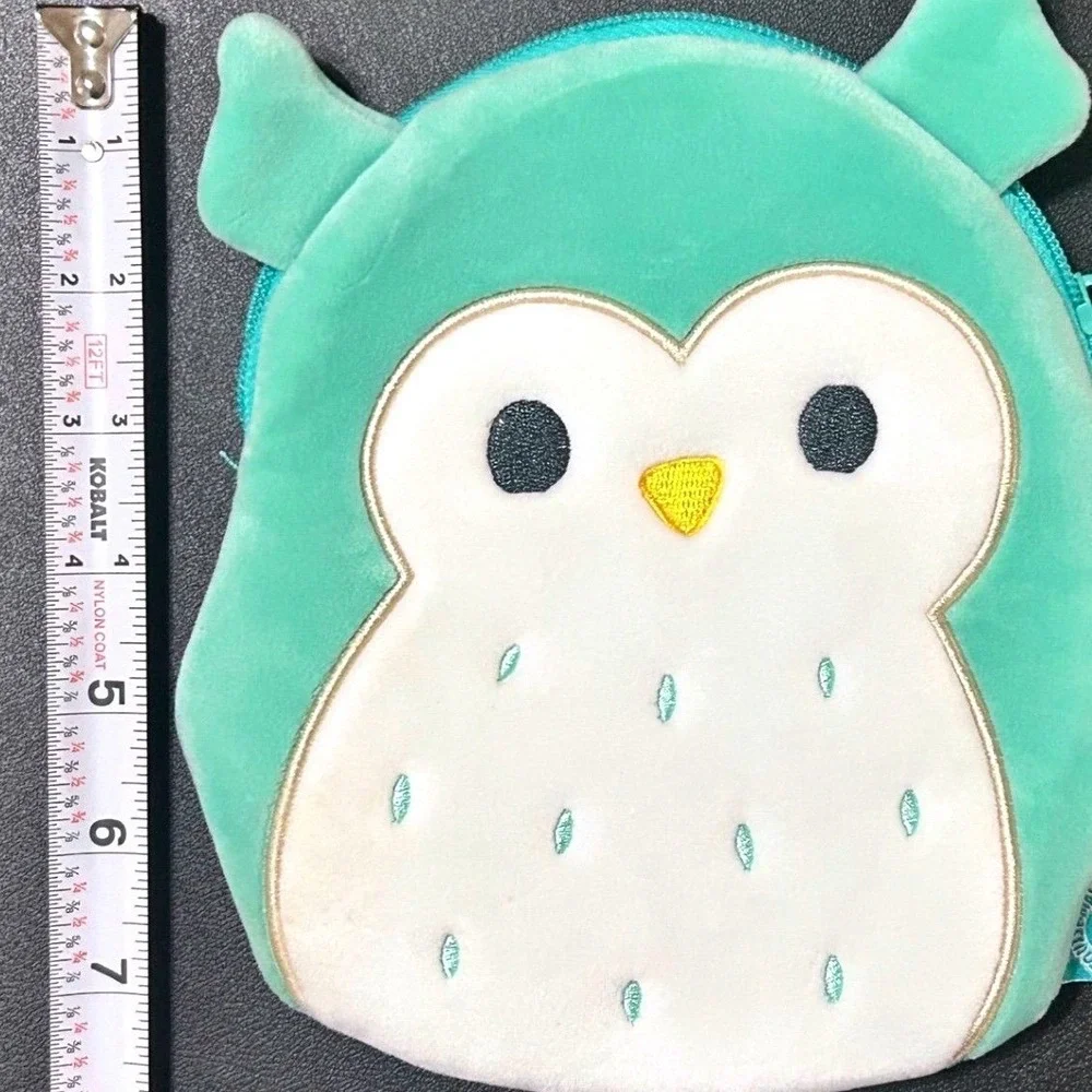 Squishmallows Winston the Owl‎ Teal School Supplies Pencil Pouch 7.5